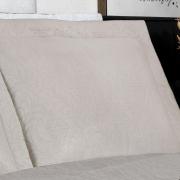 Kit: 1 Cobre-leito Casal Bouti de Microfibra Ultrasonic  + 2 Porta-travesseiros - Serenity Bege - Dui Design