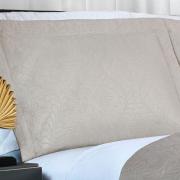 Kit: 1 Cobre-leito Casal Bouti de Microfibra Ultrasonic  + 2 Porta-travesseiros - Serenity Bege - Dui Design