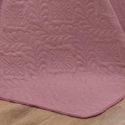 Kit: 1 Cobre-leito Casal Bouti de Microfibra Ultrasonic  + 2 Porta-travesseiros - Serenity Rosa Vintage - Dui Design