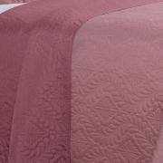 Kit: 1 Cobre-leito Casal Bouti de Microfibra Ultrasonic  + 2 Porta-travesseiros - Serenity Rosa Vintage - Dui Design