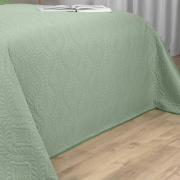 Kit: 1 Cobre-leito King Bouti de Microfibra Ultrasonic + 2 Porta-travesseiros - Serenity Verde Celadon - Dui Design