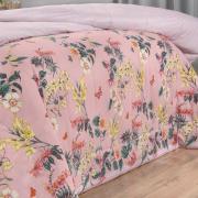 Jogo de Cama King Percal 180 fios - Shirley Rosa - Dui Design