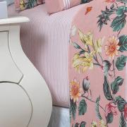 Jogo de Cama King Percal 180 fios - Shirley Rosa - Dui Design