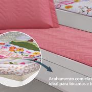 Colcha Sleep Solteiro para bicama ou beliches com Porta-travesseiro - Innovi - Kacyumara