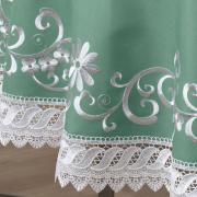 Toalha de Mesa com Bordado Richelieu Redonda 180cm - Sofia Verde - Dui Design