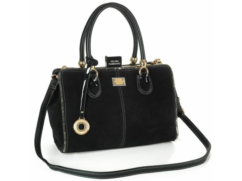 Bolsa Estruturada em Couro Natural (50%) - Sophie Preto - Velina Fabbiano