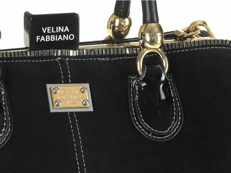 Bolsa Estruturada em Couro Natural (50%) - Sophie Preto - Velina Fabbiano