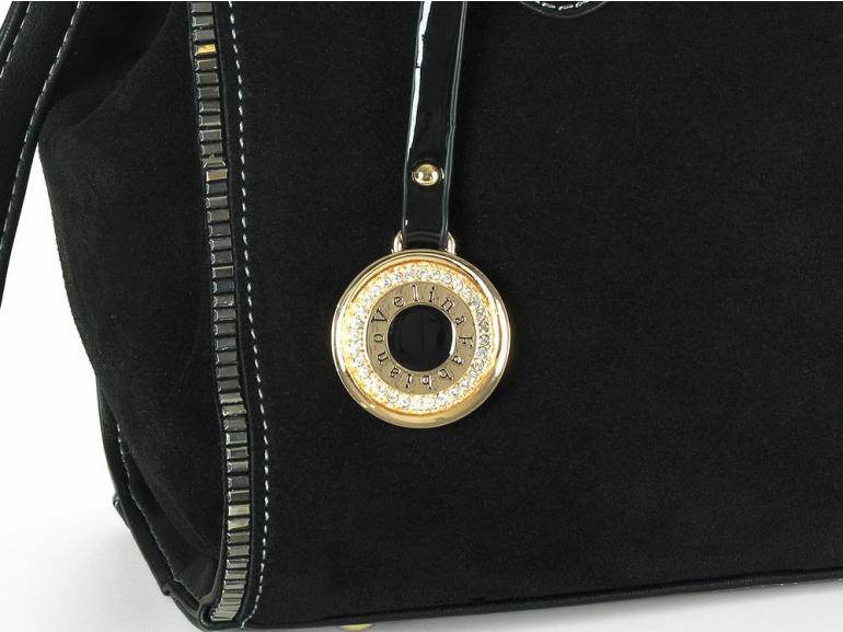 Bolsa Estruturada em Couro Natural (50%) - Sophie Preto - Velina Fabbiano
