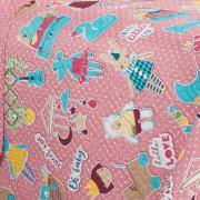 Kit: 1 Cobre-leito Solteiro Kids Bouti de Microfibra Ultrasonic Estampada + 1 Porta-travesseiro - Sticker Love - Dui Design