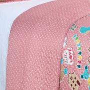 Kit: 1 Cobre-leito Casal Kids Bouti de Microfibra Ultrasonic Estampada + 2 Porta-travesseiros - Sticker Love - Dui Design