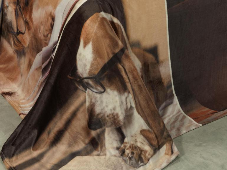Cobertor Avulso King Flanelado com Estampa Digital 300 gramas/m - Student Dog - Dui Design
