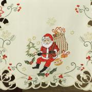 Trilho de Mesa Natal com Bordado Richelieu 45x170cm - Surpresa Natural - Dui Design