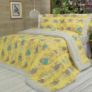 Edredom Solteiro 150 fios - Sweet Home Amarelo - Dui Design