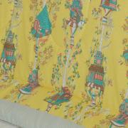 Jogo de Cama Solteiro 150 fios - Sweet Home Amarelo - Dui Design
