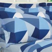Enxoval Casal com Edredom 5 peas 150 fios - Tailor Azul - Dui Design