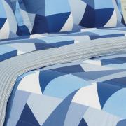 Edredom Solteiro 150 fios - Tailor Azul - Dui Design