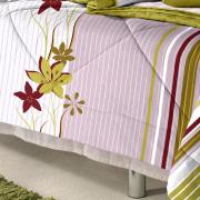 Jogo de Cama Solteiro 100% algodo - Talya Verde Musgo - Sultan