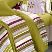 Jogo de Cama Solteiro 100% algodo - Talya Verde Musgo - Sultan