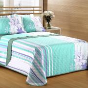Jogo de Cama Casal 100% algodo - Talya Verde gua - Sultan