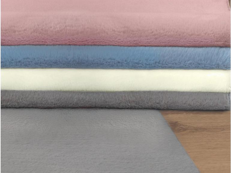 Tapete 40x60cm Efeito Pele de Coelho com Antiderrapante 1440 g/m� - Rabbit - Dui Design