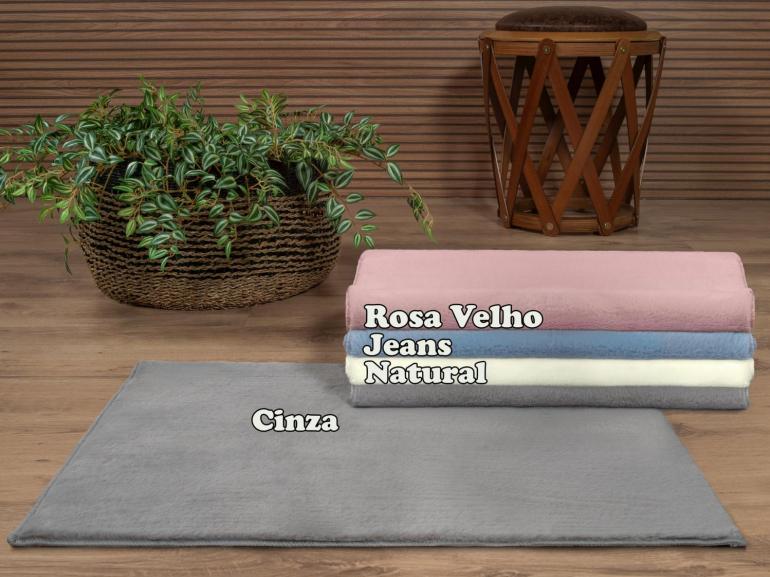 Tapete 40x60cm Efeito Pele de Coelho com Antiderrapante 1440 g/m� - Rabbit - Dui Design