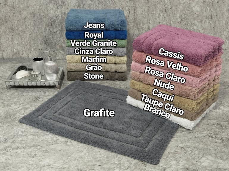 Tapete 50x70cm de algodo com antiderrapante 1600g/m - Luxor - Dui Design