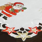 Jogo Americano Natal 4 Lugares (4 peas) com Bordado Richelieu 35x50cm - Ternura Branco - Dui Design