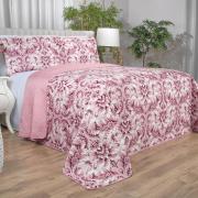 Kit: 1 Cobre-leito King Bouti de Microfibra Ultrasonic Estampada + 2 Porta-travesseiros - Versalhes Vintage - Dui Design