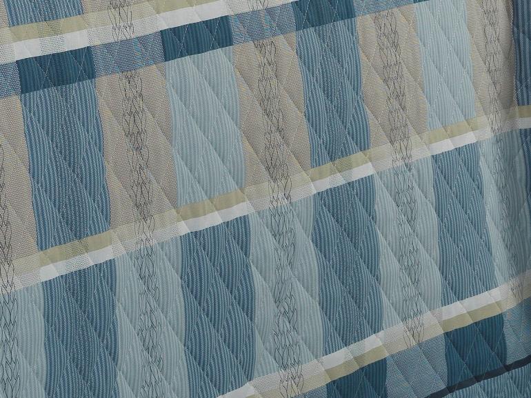 Enxoval Casal com Cobre-leito 7 peas 150 fios - Titanium Azul - Dui Design