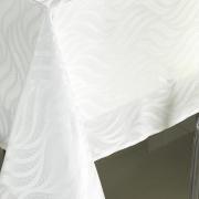 Toalha de Mesa Fcil de Limpar Redonda 160cm - Tivoli Branco - Dui Design