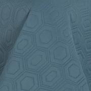 Kit: 1 Cobre-leito Casal Bouti de Microfibra Ultrasonic + 2 Porta-travesseiros - Toledo Azul - Dui Design