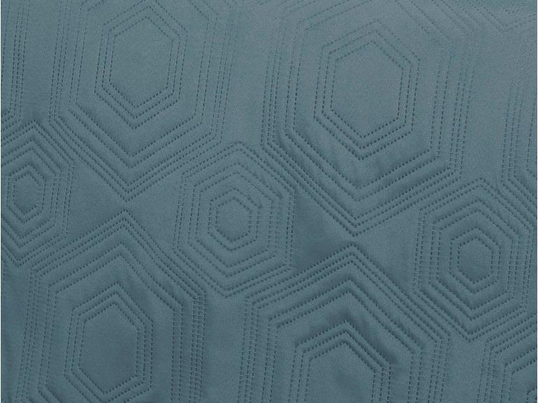 Kit: 1 Cobre-leito Casal Bouti de Microfibra Ultrasonic + 2 Porta-travesseiros - Toledo Jeans Indigo - Dui Design