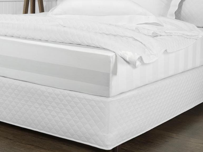 Saia para cama Box Matelassada Fácil de Vestir King - Tóquio Matelada Branco - Dui Design