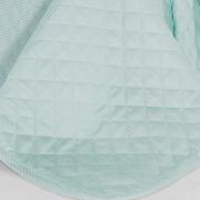 Kit: 1 Cobre-leito Casal + 2 porta-travesseiros Cetim 300 fios - Toronto Azul Claro - Dui Design