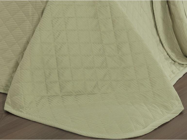 Kit: 1 Cobre-leito Casal + 2 porta-travesseiros Cetim 300 fios - Toronto Bege - Dui Design