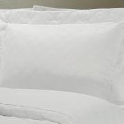 Kit: 1 Cobre-leito Queen + 2 porta-travesseiros Cetim 300 fios - Toronto Branco - Dui Design