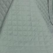 Kit: 1 Cobre-leito Casal + 2 porta-travesseiros Cetim 300 fios - Toronto Cinza Azulado - Dui Design