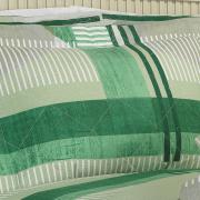 Kit: 1 Cobre-leito Casal + 2 Porta-travesseiros Percal 200 fios - Toronto Verde - Dui Design