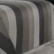 Kit: 1 Cobre-leito Casal Bouti de Microfibra Ultrasonic Estampada + 2 Porta-travesseiros - Toshima Taupe - Dui Design
