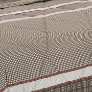 Jogo de Cama Casal 150 fios 100% Algodo - Trento Marrom - Dui Design