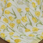 Edredom Queen 150 fios - Tulipa Amarelo - Dui Design