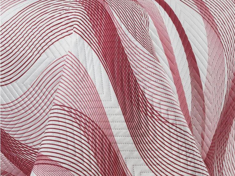 Kit: 1 Cobre-leito Solteiro Bouti de Microfibra Ultrasonic Estampada + 1 Porta-travesseiro - Twister Rosa Barroque - Dui Design