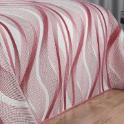 Kit: 1 Cobre-leito Solteiro Bouti de Microfibra Ultrasonic Estampada + 1 Porta-travesseiro - Twister Rosa Barroque - Dui Design