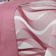 Kit: 1 Cobre-leito Solteiro Bouti de Microfibra Ultrasonic Estampada + 1 Porta-travesseiro - Twister Rosa Barroque - Dui Design