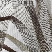 Kit: 1 Cobre-leito Queen Bouti de Microfibra Ultrasonic Estampada + 2 Porta-travesseiros - Twister Taupe - Dui Design