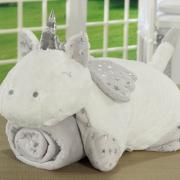 Kit: 1 Cobertor Baby Pele de Carneiro Sherpa + 1 Almofada Baby Kids de Bichinhos - Animais Sherpa - Dui Design