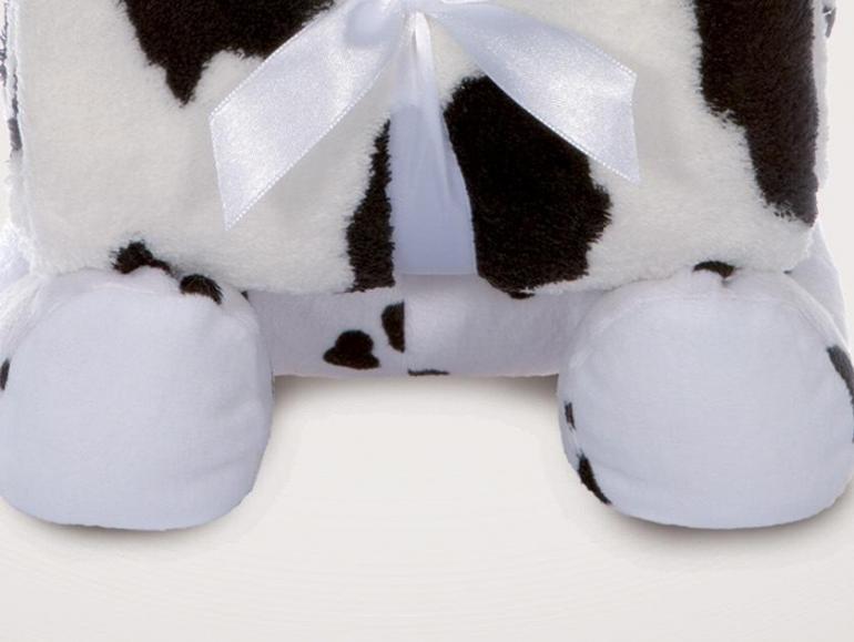 Manta Microfibra Infantil 70x100cm com Bichinho de Pelcia Antialrgico - Vaca - Kacyumara