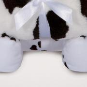 Manta Microfibra Infantil 70x100cm com Bichinho de Pelcia Antialrgico - Vaca - Kacyumara