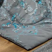 Jogo de Cama King Cetim 300 fios - Valncia Cinza - Dui Design