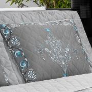 Enxoval Solteiro com Cobre-leito 5 peas Cetim 300 fios - Valncia Cinza - Dui Design